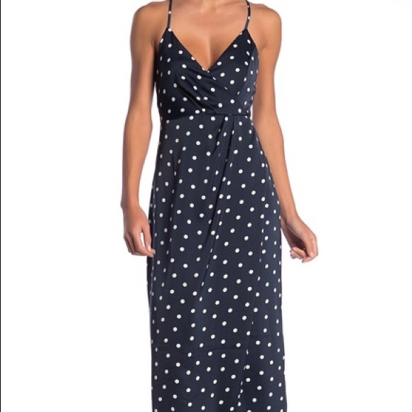 Bardot Dresses & Skirts - BARDOT Polka Dot Maxi Dress - open back - NWT